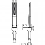 Душовий гарнітур Hansgrohe Rainfinity 100 1jet, хром (26856000)