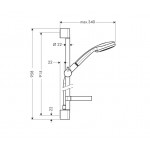 Душевой гарнитур Hansgrohe Croma100 Multi, хром (27774000)