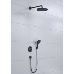 Душевая система Hansgrohe Croma S 280 1jet Ecostat S 8 в 1, черный матовый (27961670)