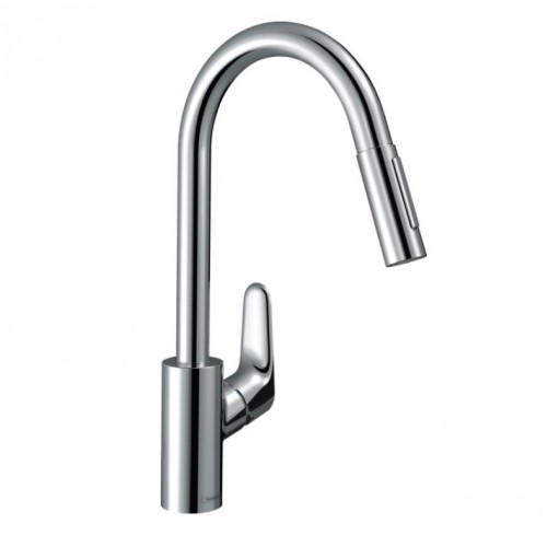 Смеситель для кухни Hansgrohe Focus с выдвижным изливом, хром (31815000)