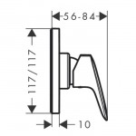 Смеситель для душа Hansgrohe Logis, хром (71604000)