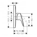 Змішувач для душу Hansgrohe Logis, хром (71605000)