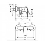 Смеситель для душа Hansgrohe Talis E, хром (71760000)