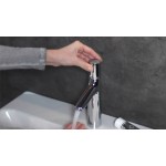 Змішувач для умивальника Hansgrohe Talis Select S 100, с донным клапаном, хром (72042000)