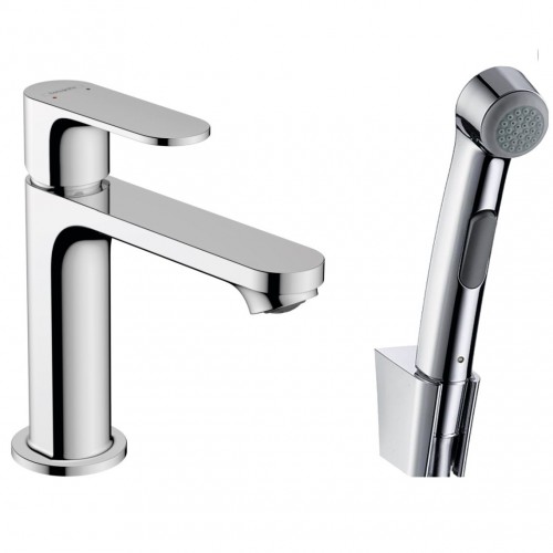 Смеситель для умывальника Hansgrohe Rebris S 110 с гигиеническим душем, хром (72215000)