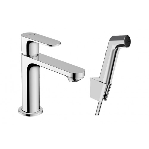 Змішувач для умивальника Hansgrohe Rebris S 110 з гігієнічним душем, хром (72215000) Змішувач для умивальника Hansgrohe Rebris S 110 з гігієнічним душем, хром (72215000)