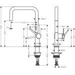 Смеситель для кухни Hansgrohe Talis M54 U 220 EcoSmart, хром (72844000)