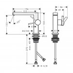 Смеситель для умывальника Hansgrohe Tecturis E 110 CoolStart, хром (73020000)