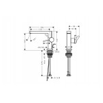 Смеситель для умывальника Hansgrohe Tecturis E 110 Fine CoolStart, бронза матовая ( 73023140)