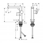 Смеситель для умывальника Hansgrohe Tecturis E 150 CoolStart, хром (73040000)