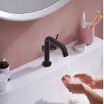 Смеситель для умывальника Hansgrohe Tecturis S 110 CoolStart с донным клапаном, черный матовый (73323670)