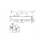 Змішувач для душу Hansgrohe Tecturis E, бронза матовий (73620140)