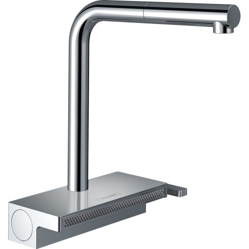 Змішувач для кухні Hansgrohe Aguno Select 250 2jet з витяжним виливом Sbox, хром (73830000)