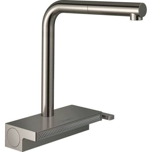Змішувач для кухні Hansgrohe Aguno Select 250 2jet з витяжним виливом Sbox, сталь (73830800)