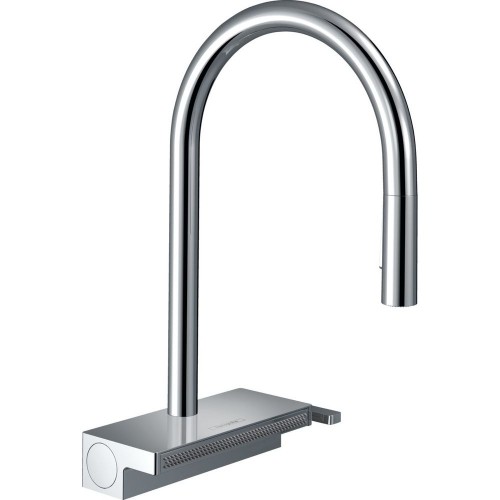 Змішувач для кухні Hansgrohe Aguno Select 170 3jet з витяжним виливом Sbox, хром (73831000)