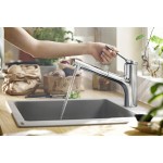 Смеситель для кухни Hansgrohe Zesis M33 150 2jet с вытяжным изливом, хром (74800000)