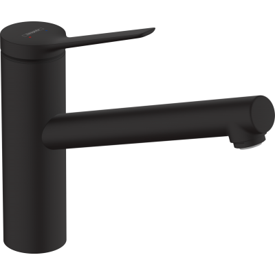 Смеситель для кухни Hansgrohe Zesis M33 150 1jet, черный матовый (74802670)