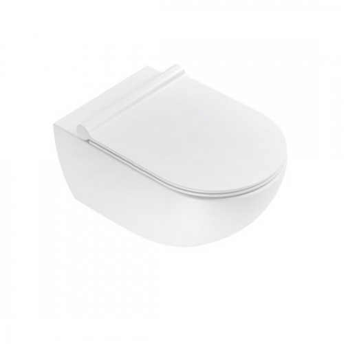 Унитаз подвесной Catalano Sfera NewFlush с крышкой и набором фиксаторов, белый матовый (1VSF54RBM+5SCSTPBM+5KFST00)