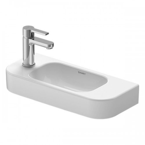 Умивальник підвісний Duravit Happy D.2 50х22 см, без отвору для змішувача, білий (0711500000)