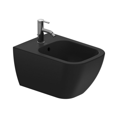 Биде подвесное Duravit Happy D.2, черный матовый (2258151300)