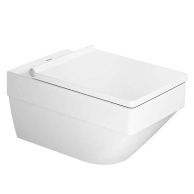Унітаз підвісний з кришкою Duravit Vero Air Rimless, білий (2525090000+0022090000)