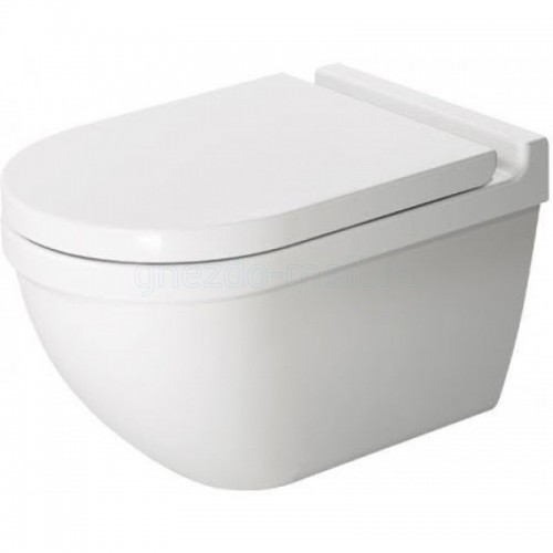Унітаз підвісний Duravit Rimless Starck 3 з кришкою SoftClose, білий (45270900A1)