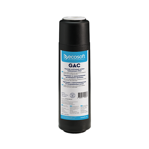 Картридж з гранульованим активованим вугіллям Ecosoft 2,5"х10", чорний (CHV2510ECO)