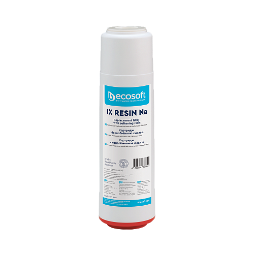 Картридж з іонообмінною смолою ( Na+) Ecosoft 2,5"х10", білий (CMV2510ECO)