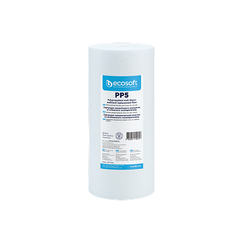 Картридж зі спіненого поліпропілену Ecosoft 4,5"х10", білий (CPV45105ECO)