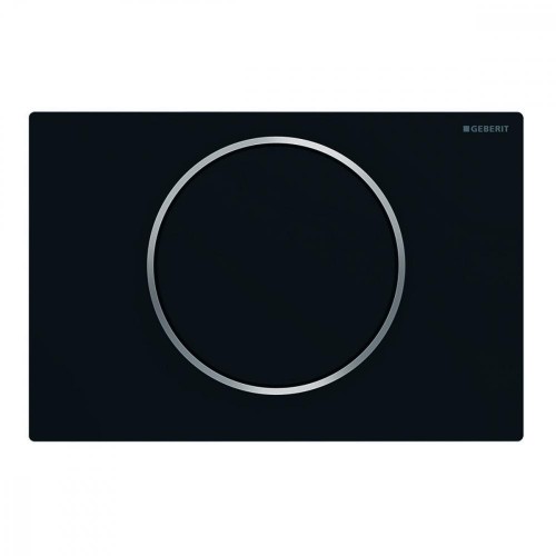 Клавіша змиву Geberit Sigma 10, чорний/матовий хром (115.758.14.5)