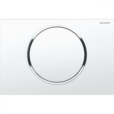 Клавіша змиву Geberit Sigma 10, білий/глянцевий хром (115.758.KJ.5)