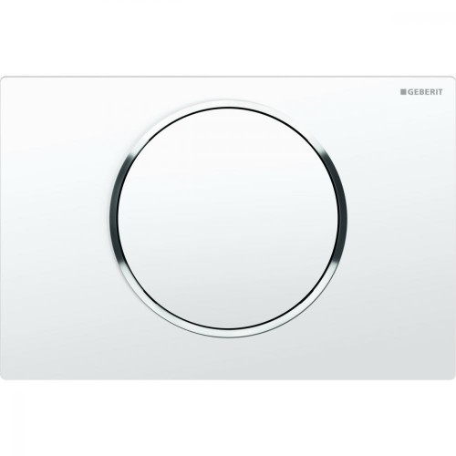Клавіша змиву Geberit Sigma 10, білий/глянцевий хром (115.758.KJ.5)