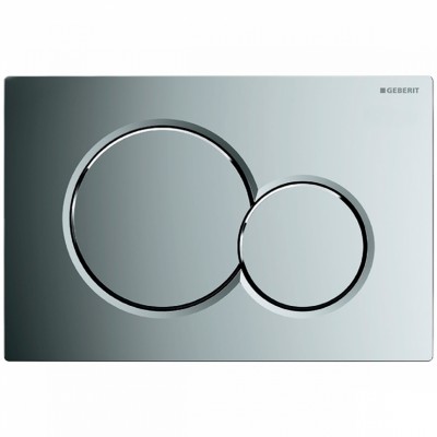 Клавіша змиву Geberit Sigma01 для подвійного змиву, глянцевий хром (115.770.21.5)