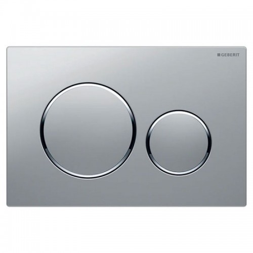 Клавіша змиву Geberit Sigma20, матовий хром/глянцевий хром (115.882.JQ.1)
