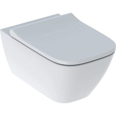 Унітаз підвісний Geberit Smyle Square Rimfree, з кришкою, білий (500.683.00.2)