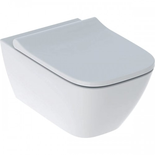 Унітаз підвісний Geberit Smyle Square Rimfree, з кришкою, білий (500.683.00.2)