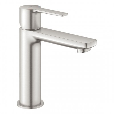 Смеситель для умывальника Grohe Lineare S-Size с донным клапаном, нержавеющая сталь (23106DC1)