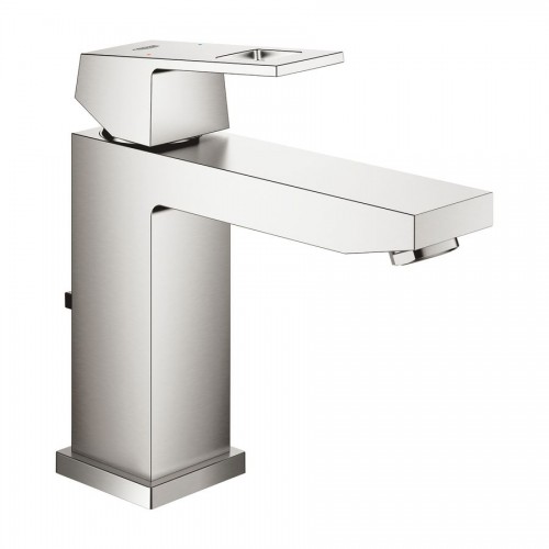 Змішувач для умивальника Grohe Eurocube M-Size з донним клапаном, сталь (23445DC0)