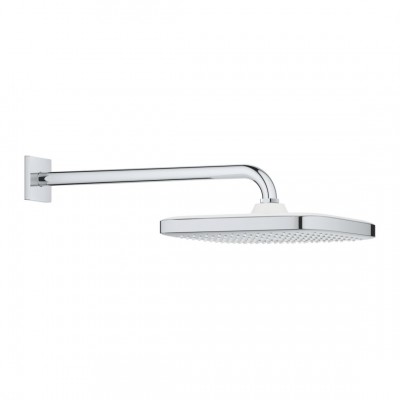 Верхний душ с кронштейном Grohe Tempesta Cosmopolitan 250 Cube с EcoJoy, хром (26687000)