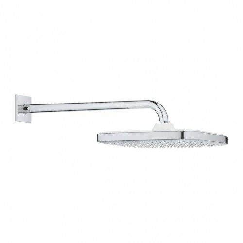 Верхний душ с кронштейном Grohe Tempesta Cosmopolitan 250 Cube с EcoJoy, хром (26687000)
