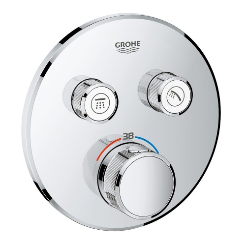 Термостат для душа скрытого монтажа Grohe Grohterm SmartControl, наружная часть, хром (29119000)