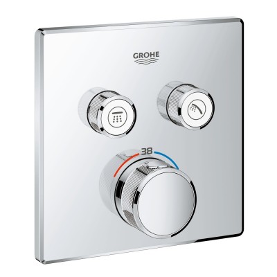 Термостат для душа скрытого монтажа Grohe Grohterm SmartControl, наружная часть, хром (29124000)