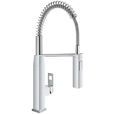 Смеситель для кухни Grohe Eurocube с выдвижным изливом, хром (31395000)