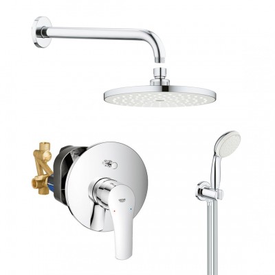Душова система Grohe Eurosmart прихованого монтажу, хром (UA25183004)