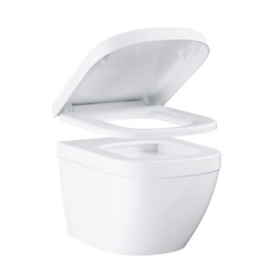 Унитаз подвесной Grohe Euro Ceramic с крышкой, белый (39206000+39330001)