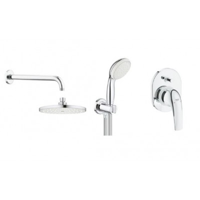 Душова система Grohe BauCurve прихованого монтажу, хром (UA2904300L)