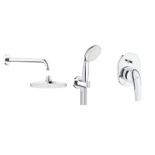 Душова система Grohe BauCurve прихованого монтажу, хром (UA2904300L)