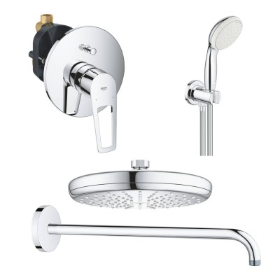 Душова система Grohe BauLoop New прихованого монтажу, хром (UA2908100A)