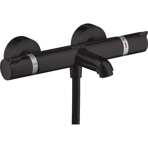 Смеситель термостатический для ванны Hansgrohe Ecostat Comfort, черный матовый (13114670)