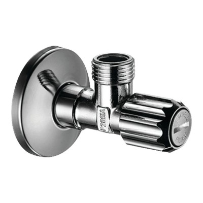 Вентиль угловой Hansgrohe 1/2 с фильтром, хром (13904000)